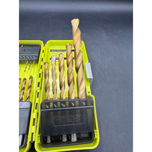 RYOBI 21-Pc Titanium Drill Bit Set (A972102) in Case - Picture 2 of 7